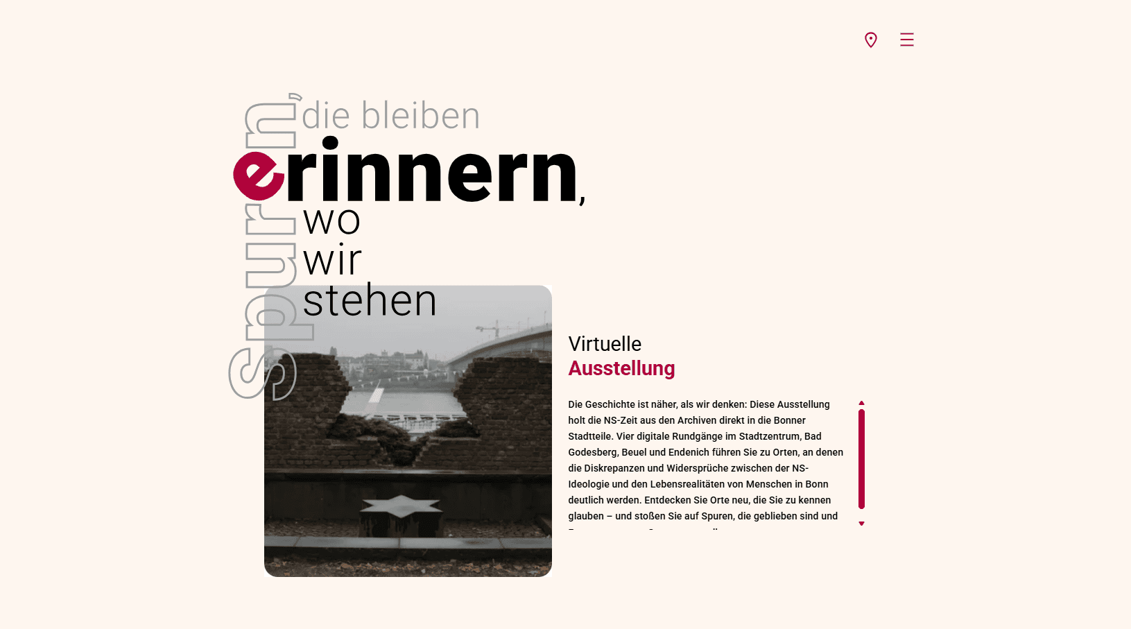 Spuren, die bleiben – Gedenkstätte Bonn