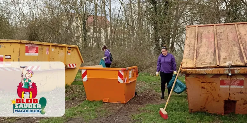 LKA Agentur bei der Aktion „Bleib sauber Magdeburg“